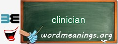 WordMeaning blackboard for clinician